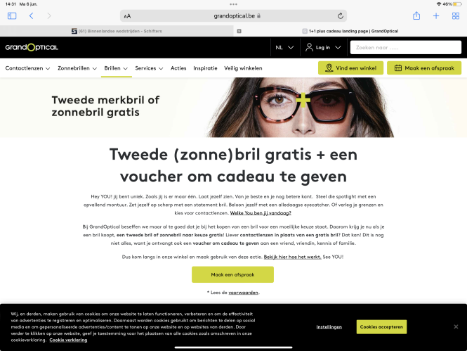 Actie geldig tot 30/06/2022 - Tweede (zonne)b...