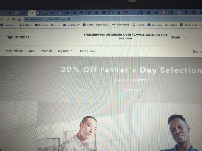 -20% op selectie mannenschoenen + gratis verz...