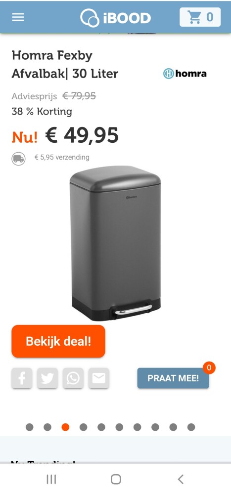 ibood.com homra fexby afvalbak 30L nu €49,95...