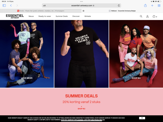 Essentiel Antwerpen 20 % bij aankoop van 2 st...