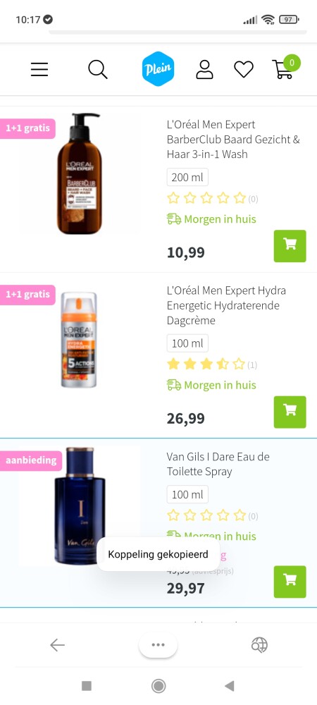Bij plein.be is er tot -50% op een selectie a...