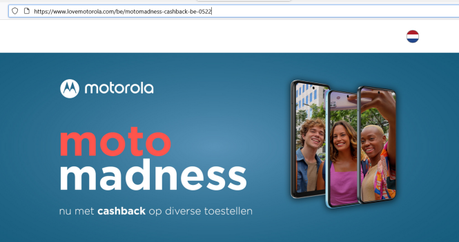 Motorola cashback promotie bij moto g22 en mo...