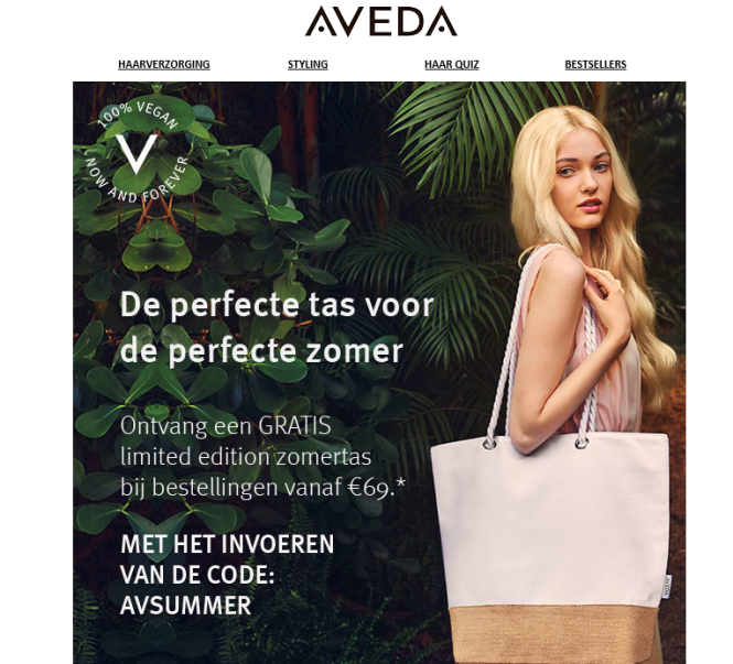 Gratis limited edition summerbag bij aankoop...