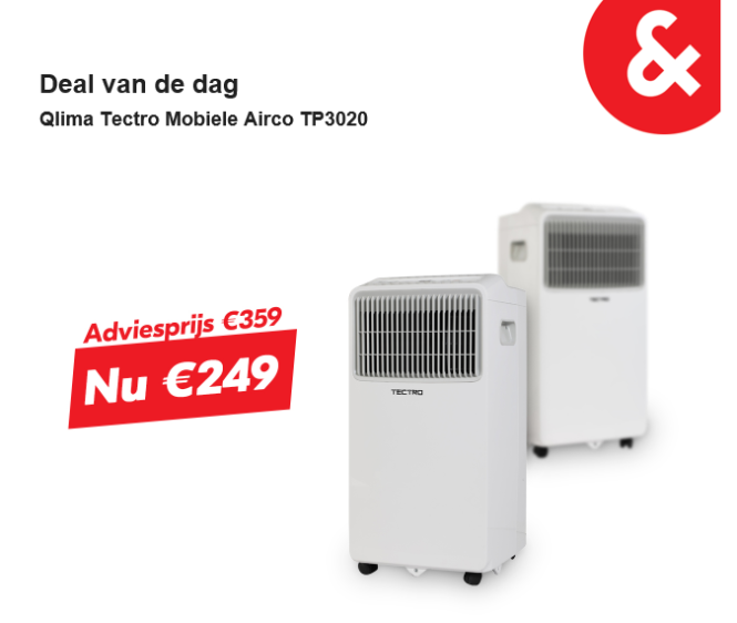 Deal van de dag bij art&craft: -30% op Qlima...