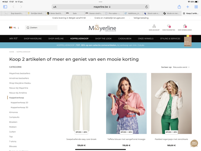 Mayerline - Koop 2 artikelen of meer en genie...
