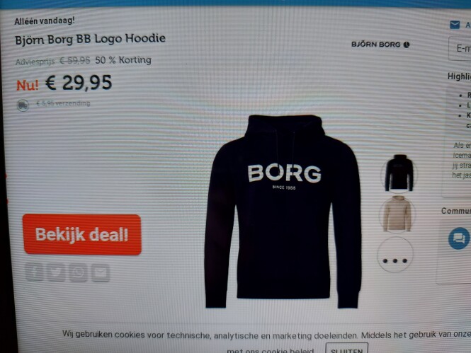 ibood.com enkel vandaag Bjorn Borg BB Loge Ho...