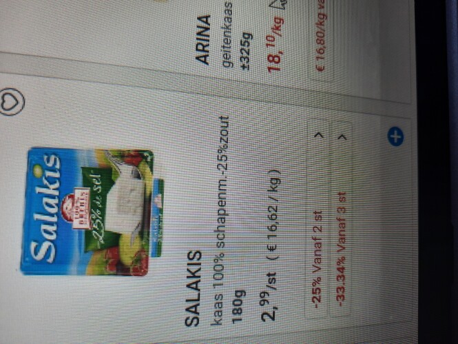 Collect and go salakis bv kaas 100% schapenm...