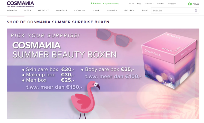 Bij cosmania.nl zijn vanaf nu diverse summer...