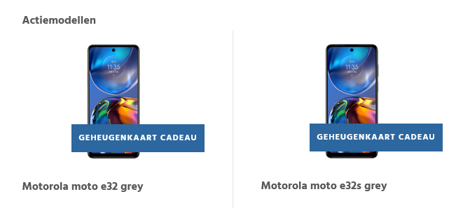 Motorola E32 E32s - Geheugenkaart cadeau 2 v...