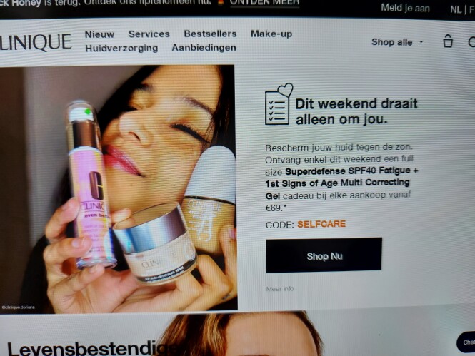 clinique.be dit weekend een full size superde...