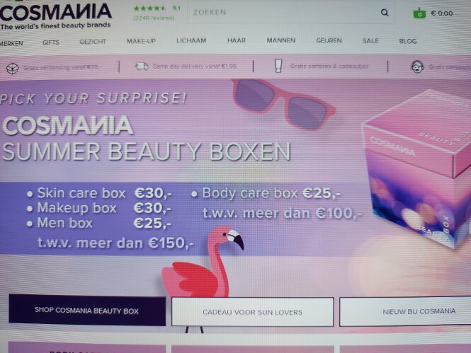 cosmania summer beauty boxen -skin care box €...