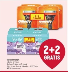 Delhaize vanaf donderdag 2+2 gillette of venu...