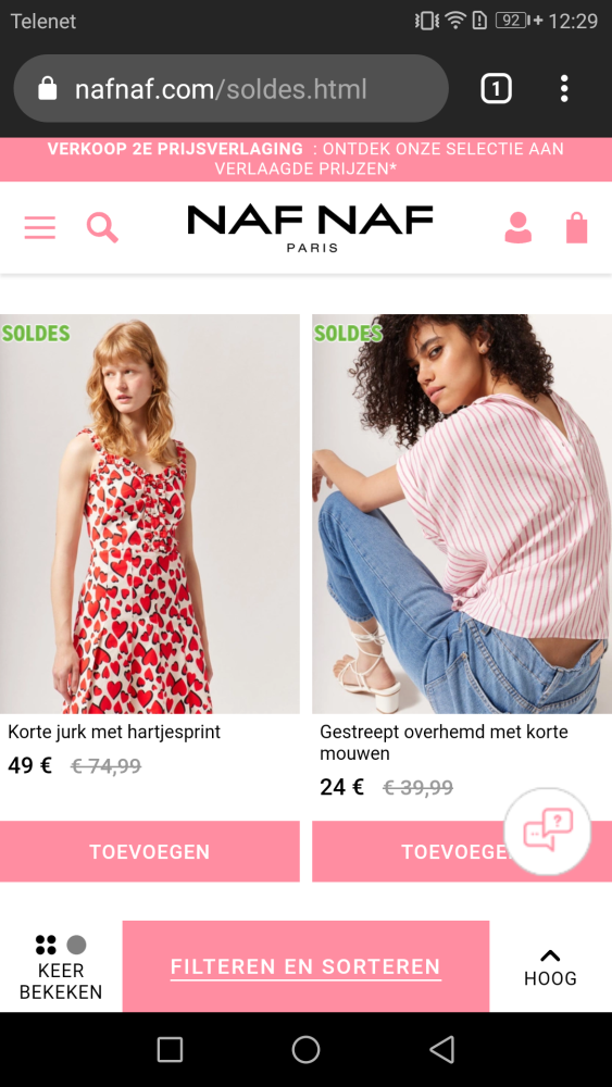 Tot -50% bij Naf Naf op grote selectie damesa...