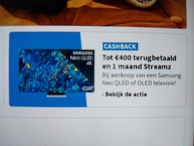 artencraft.be cashback tot €400 terugbetaald...
