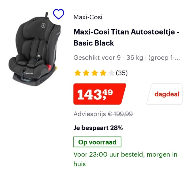 bol.com dagdeal o.a. maxi-cosi titan autostoe...