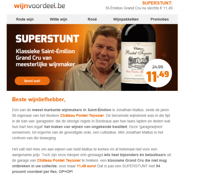 Superstunt bij wijnvoordeel; -54% op Château...