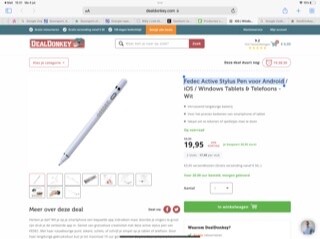 Fedec Active Stylus Pen voor Android / iOS /...