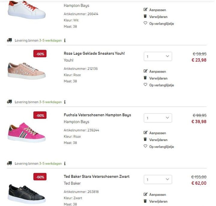 Net nieuwe sneakers van Ted Baker en Hampton...