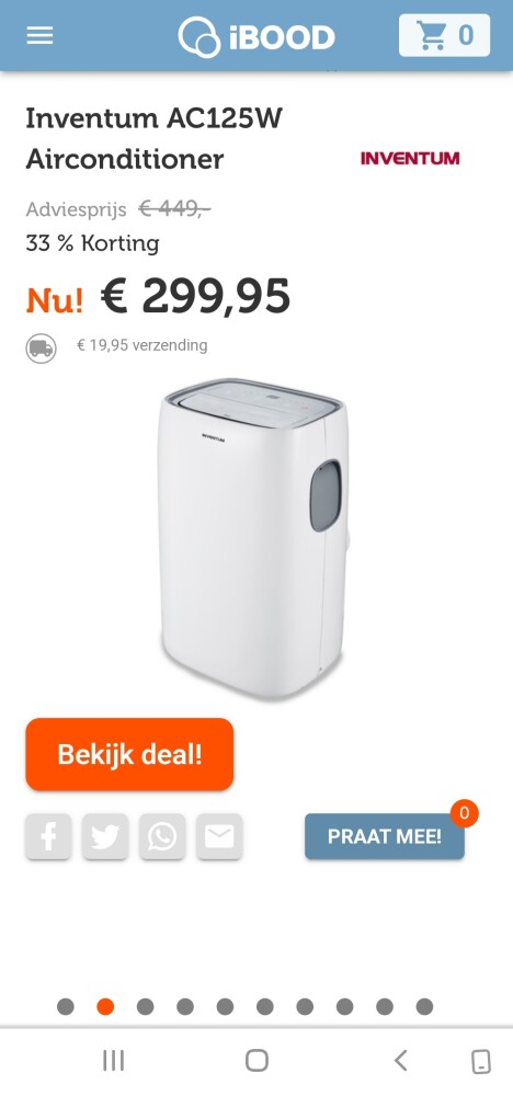 ibood.com enkel vandaag inventum aircondition...