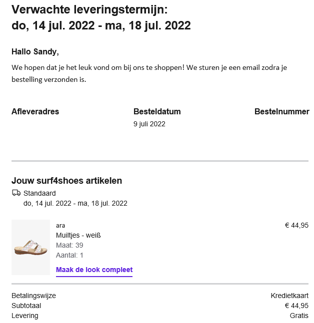 €25 korting gekregen bij Zalando: -36% Ara sl...