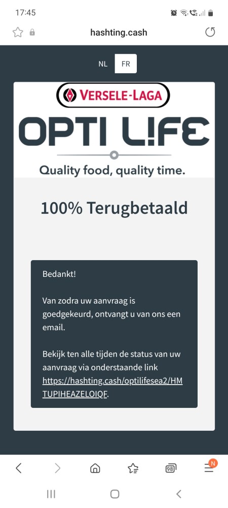 Maxi zoo opti life 2,5kg zalm gekocht twv 23...