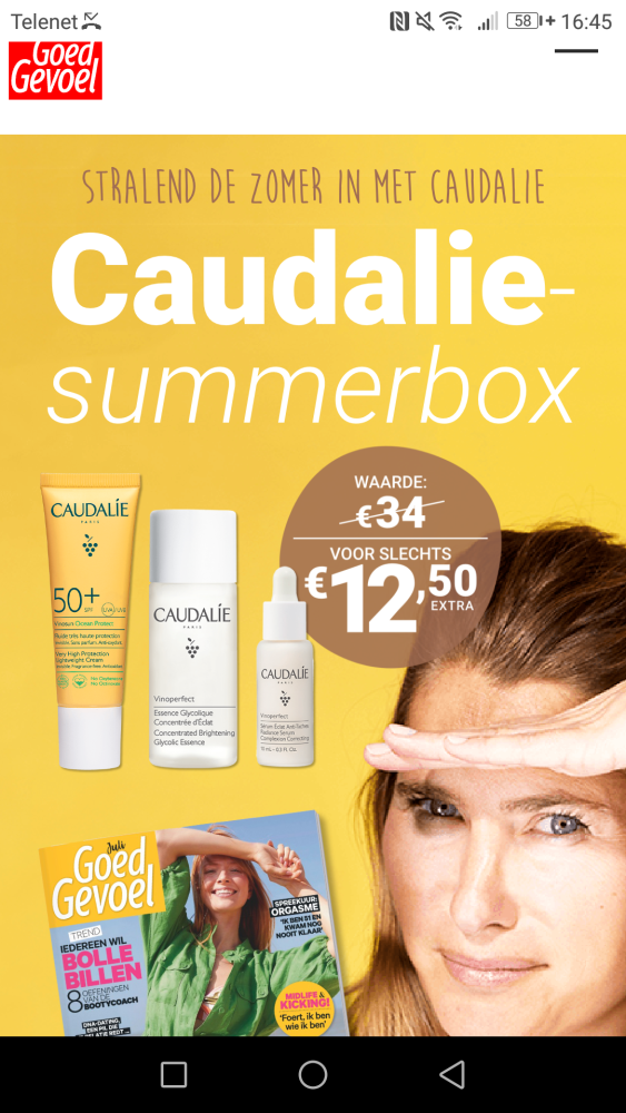 Caudalie summerbox twv 34€ voor maar 12,50€ e...
