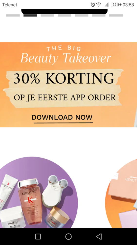 Via de app v Lookfantastic krijg je -30% op j...