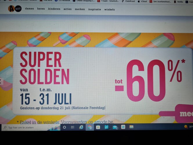 Bij amode supersolden tot -60%.