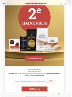 2e halve prijs op de merken Gran Maestro Ita...