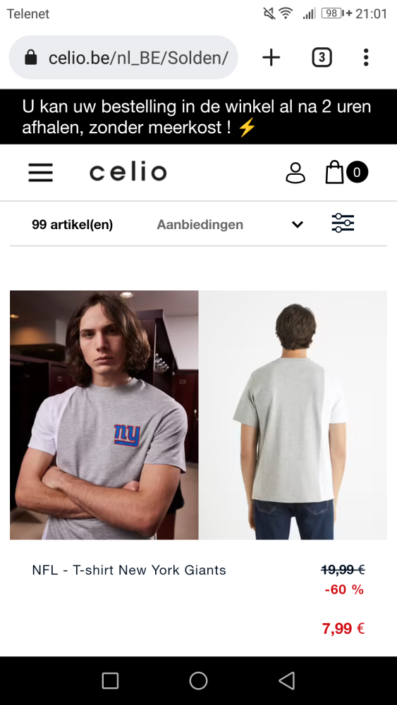 Tot -60% op grote selectie mannenkleding bij...