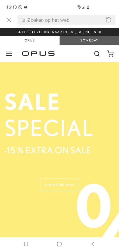15 % extra op de solden bij https://be.opus-f...