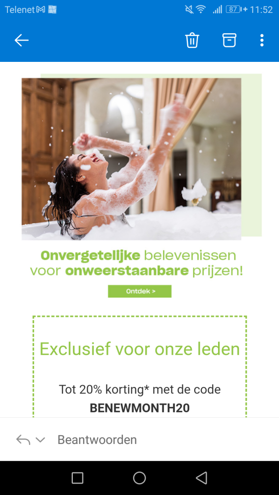 -20% op heel veel verschillende belevenissen