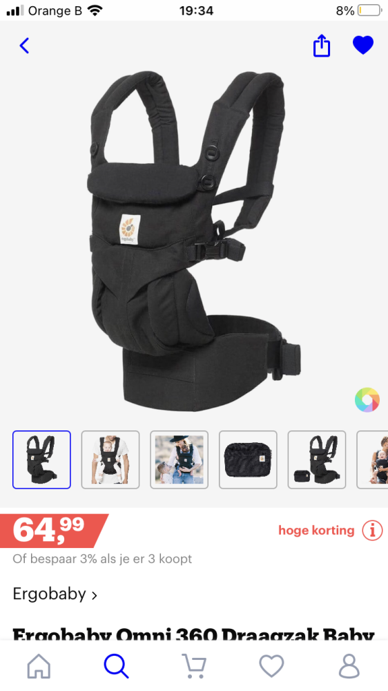 Ergobaby omni 360 draagzak voor €64,99 op bol...