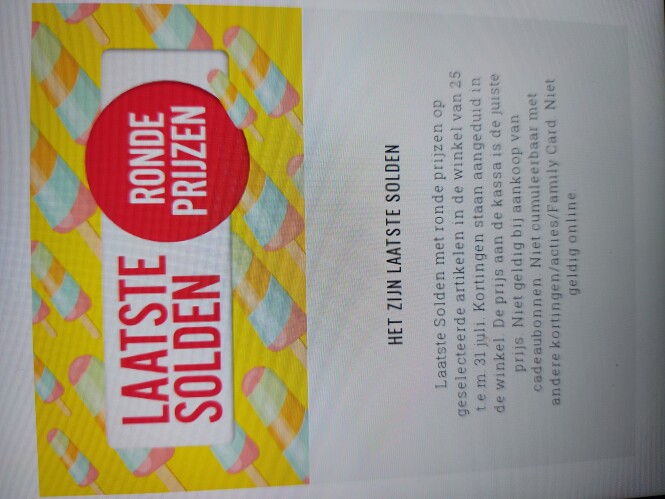 Amode laatste solden met ronde prijzen op ges...