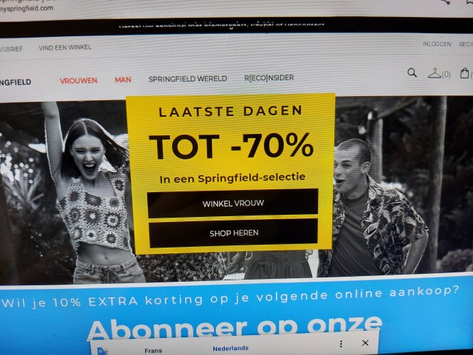 myspringfield.com laatste dagen tot -70% in e...