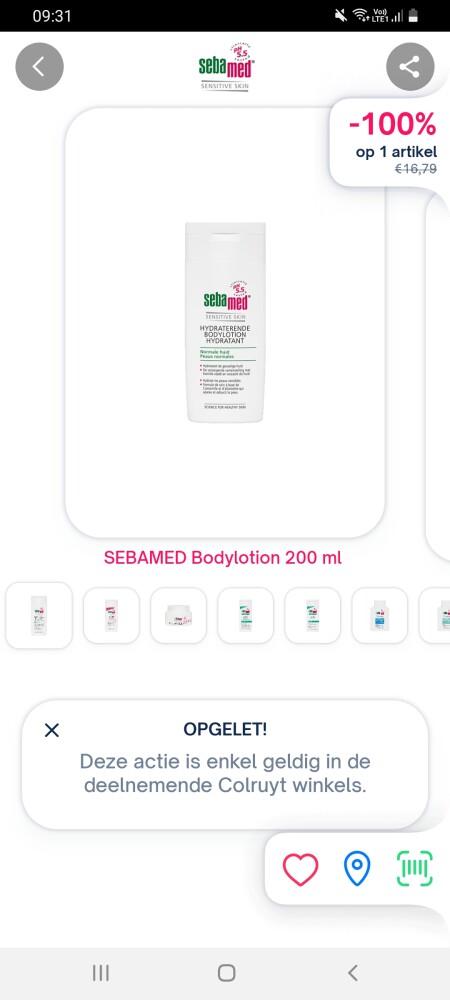 Bij shopmium 100% gratis sebamed Aanbod enkel...