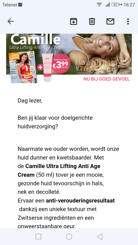 Bij aankoop v tijdschrift Goed Gevoel betaal...