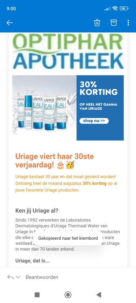 Bij optiphar is er 30% korting op het hele ga...