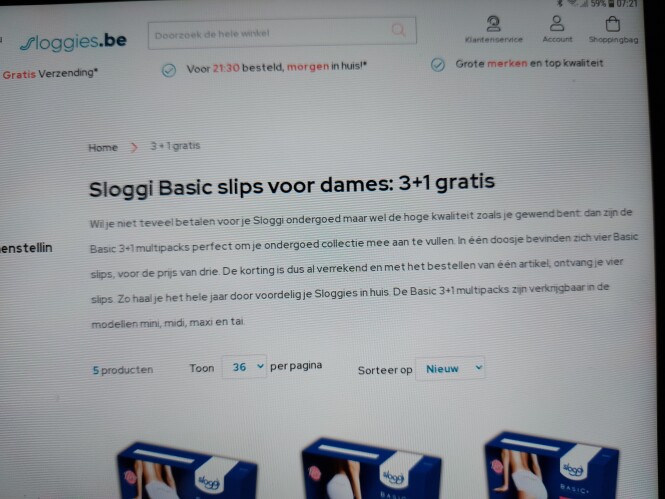 sloggies.be sloggi basic slips voor dames: 3+...