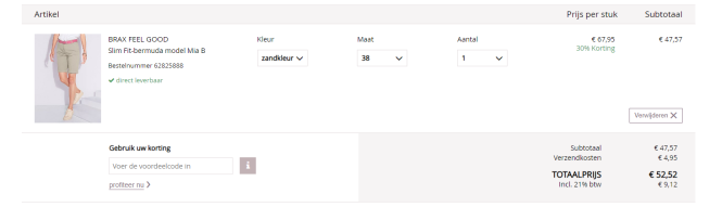 30% extra korting op de outlet