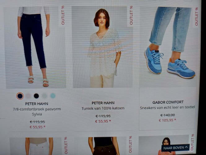peterhahn.be outlet tot wel meer dan 50% kort...