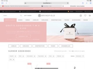 een gratis Goodiebox t.w.v. €100 (bij bestedi...