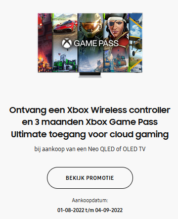 Bij aankoop van een deelnemend model Samsung...