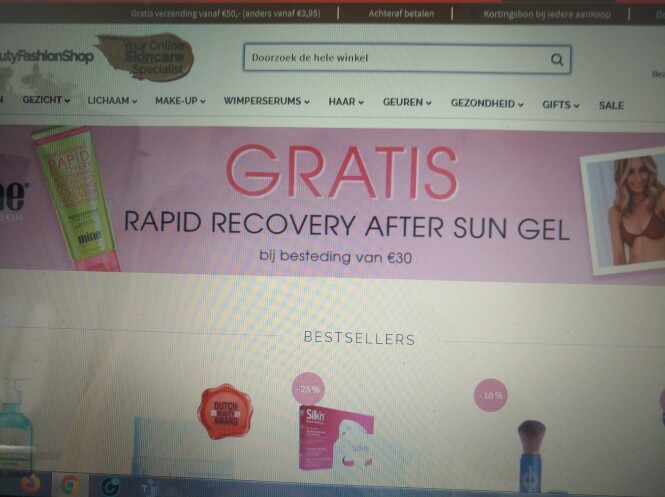 Gratis rapid recovery gel aftersun bij aankoo...
