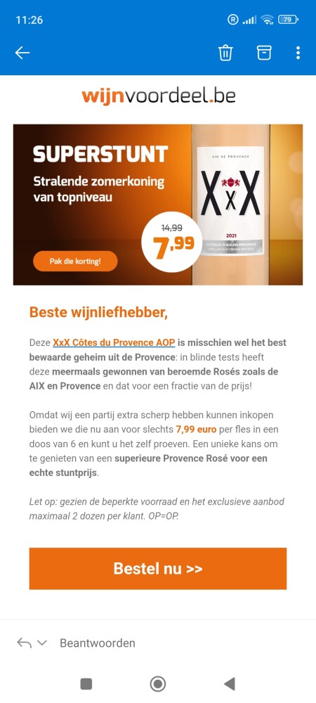 Superstunt bij wijnvoordeel: -47% op XxX - Cô...