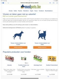 5% korting op alle vlooien- en tekenmiddelen...
