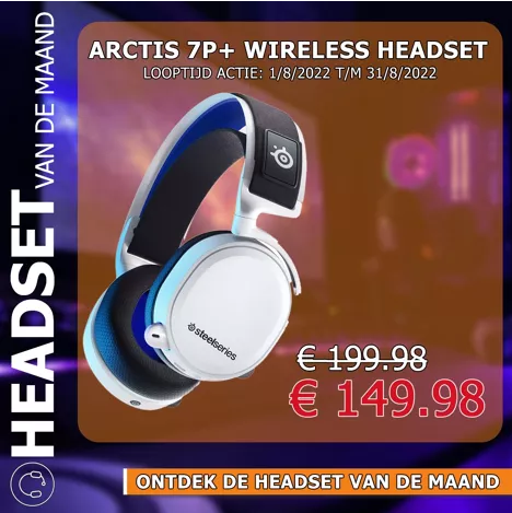 Arctis 7P+ Wireless Headset voor PS5 White -...