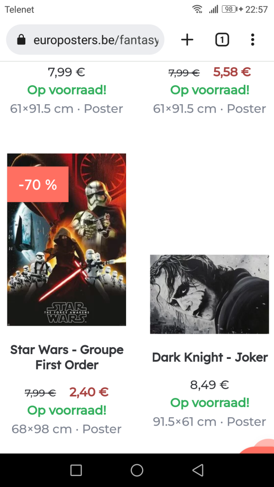 Tot -70% op selectie posters v oa Batman, Spi...