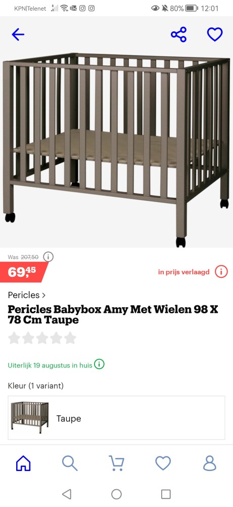 Nu pericles babypark op bol.com voor €69, 45...