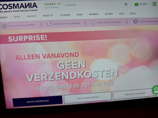 cosmania.nl surprise alleen vanavond tot van...